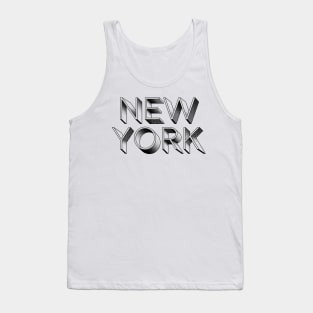 "New York" Word Art Tank Top